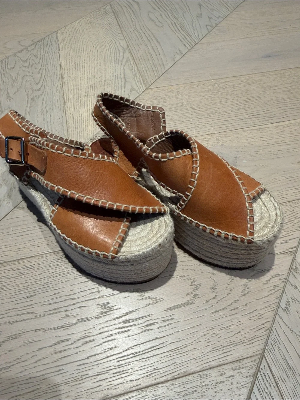 Chloé Leather Espadrilles size 36
